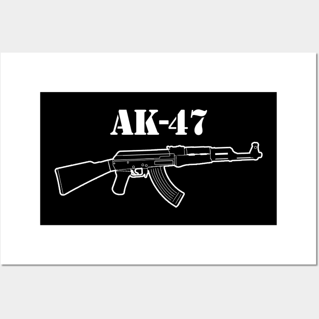 AK47 Wall Art by EddieBalevo